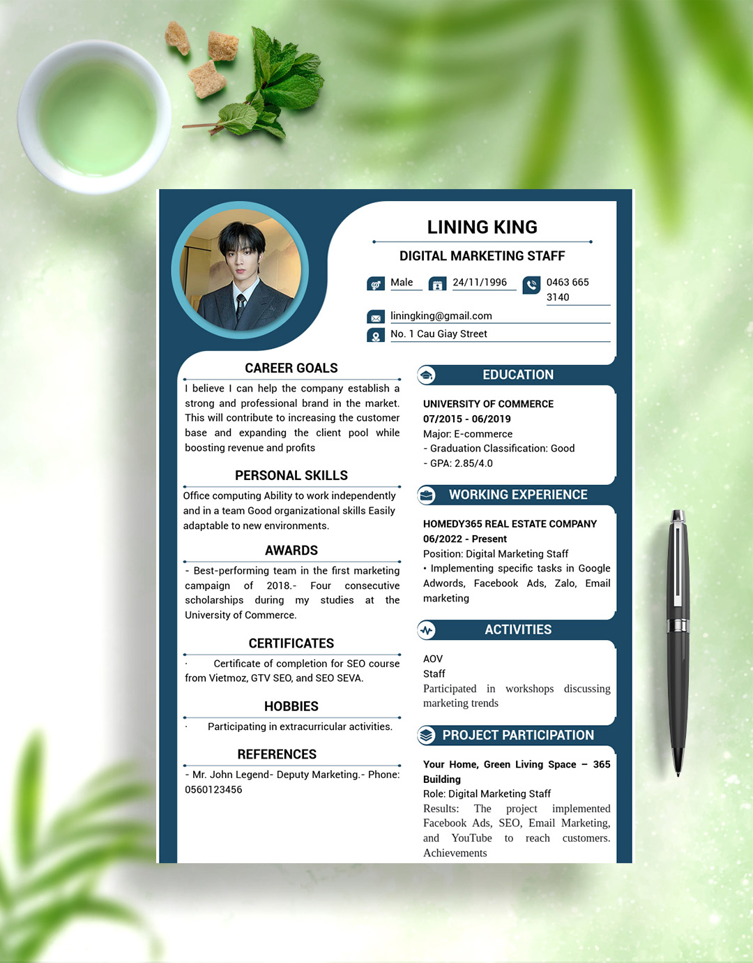 Marketing CV 11